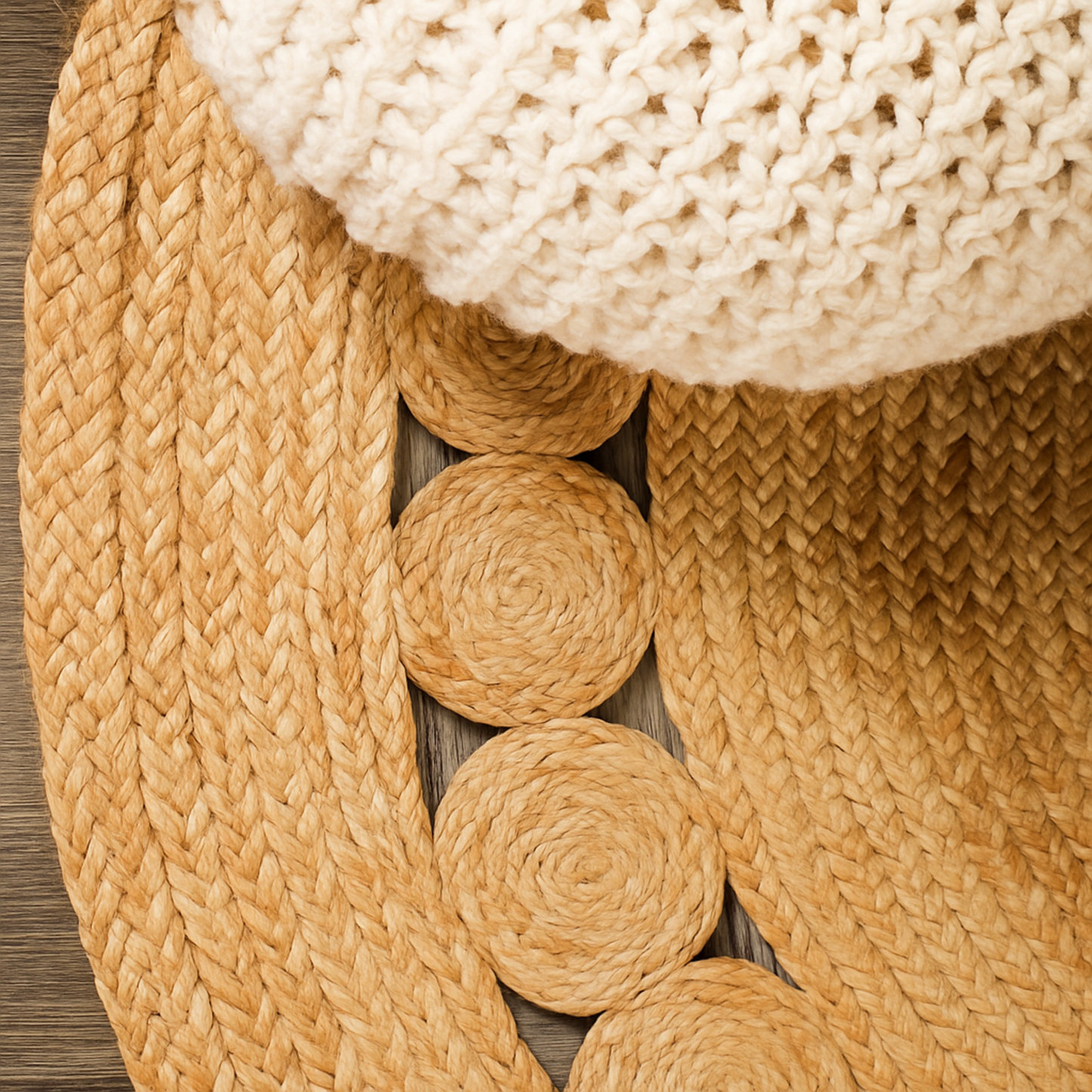 Aranya – The Sun Dial Jute Rug