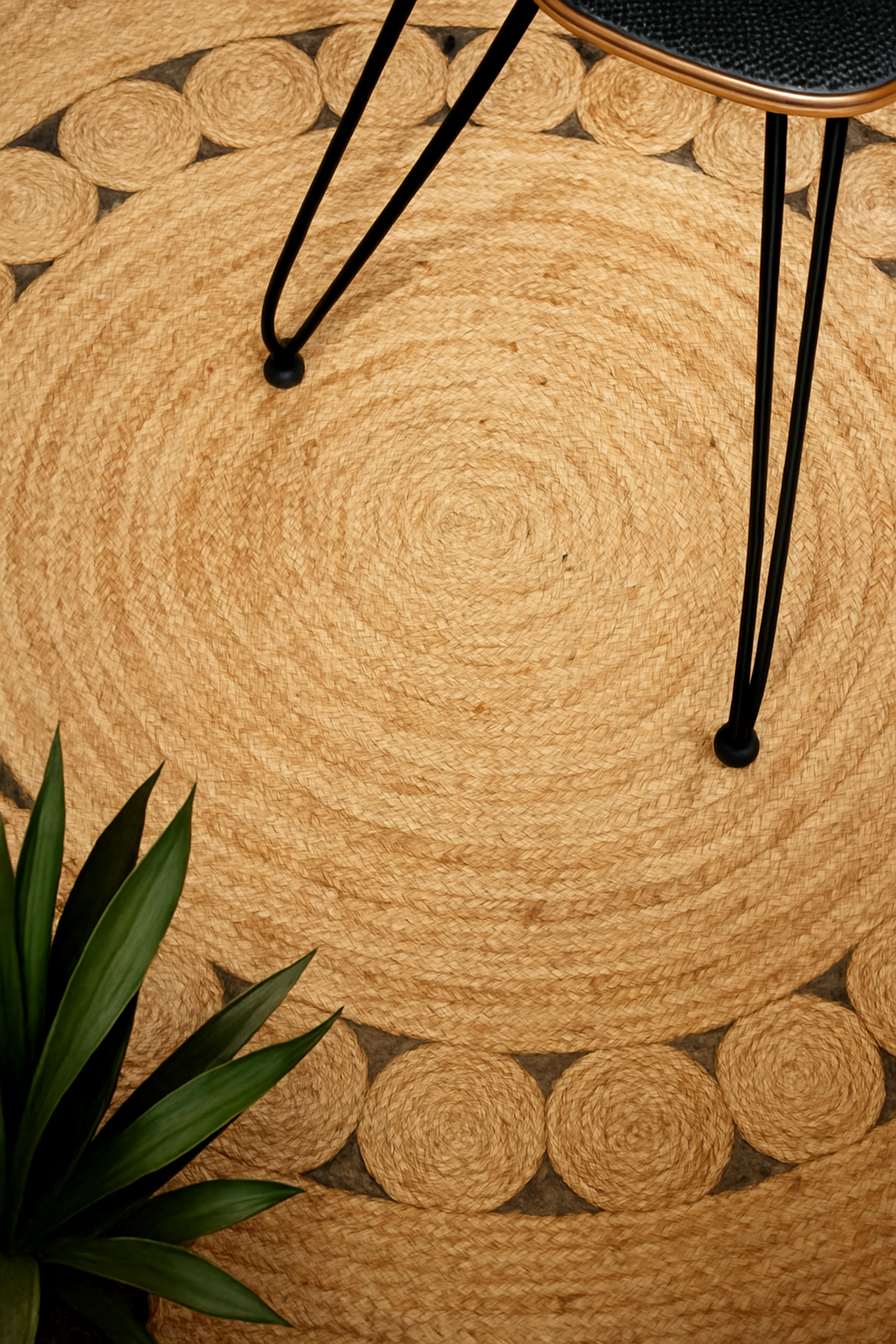 Aranya – The Sun Dial Jute Rug