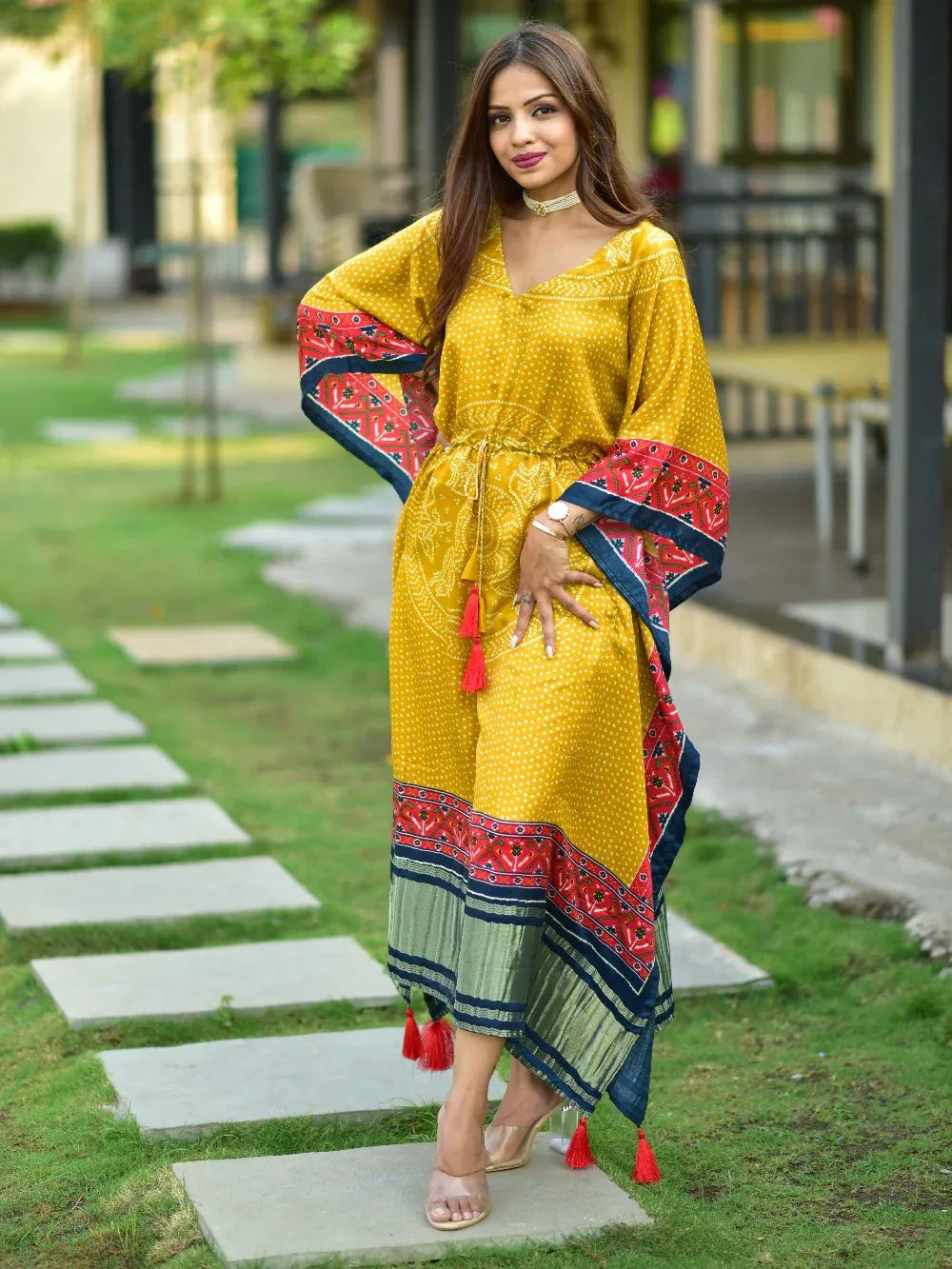 Saffron Radiance Kaftan - Kaftan - That Corner Store