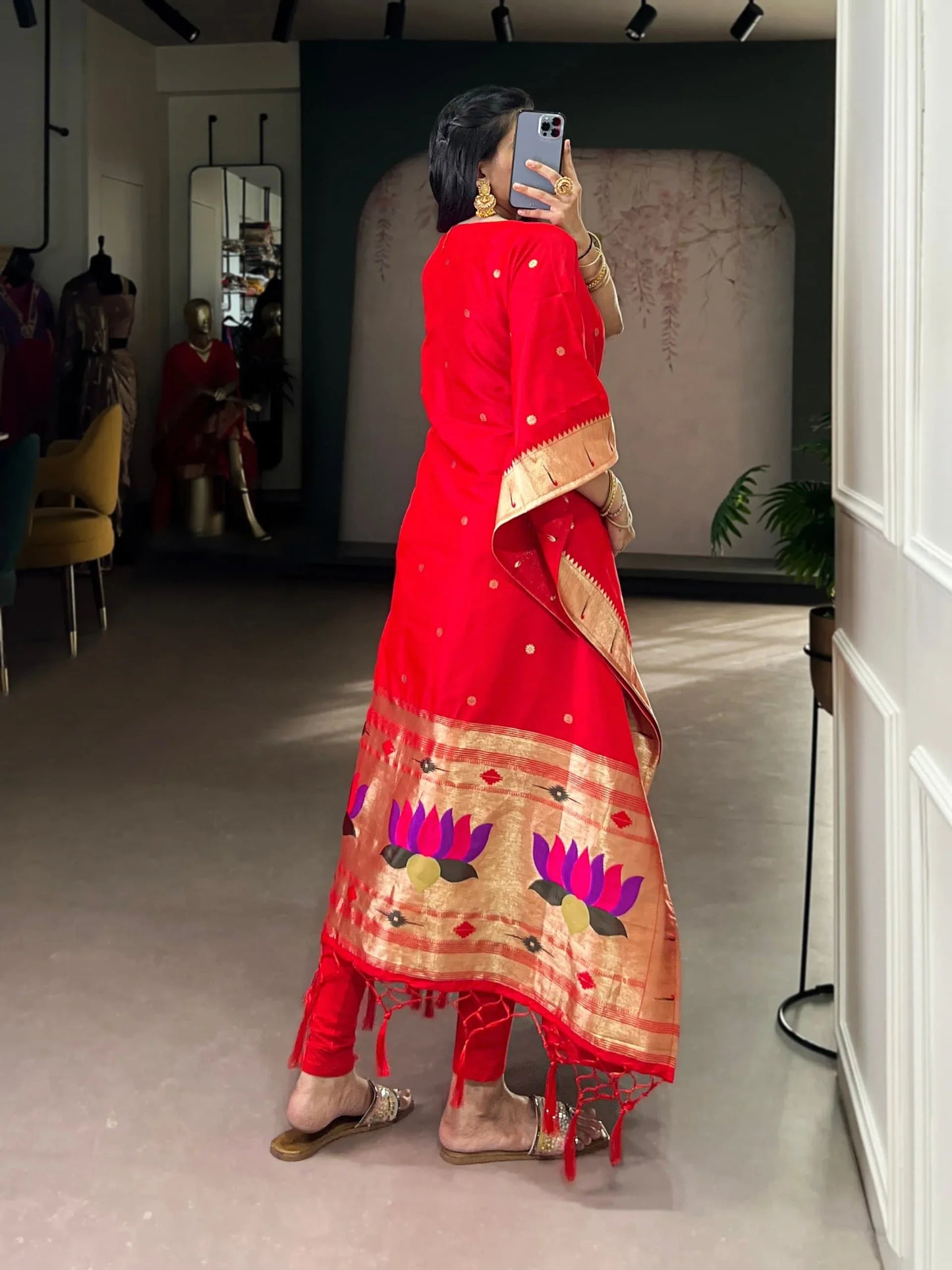 The Kumkuma Paithani Kaftan - Kaftan - That Corner Store