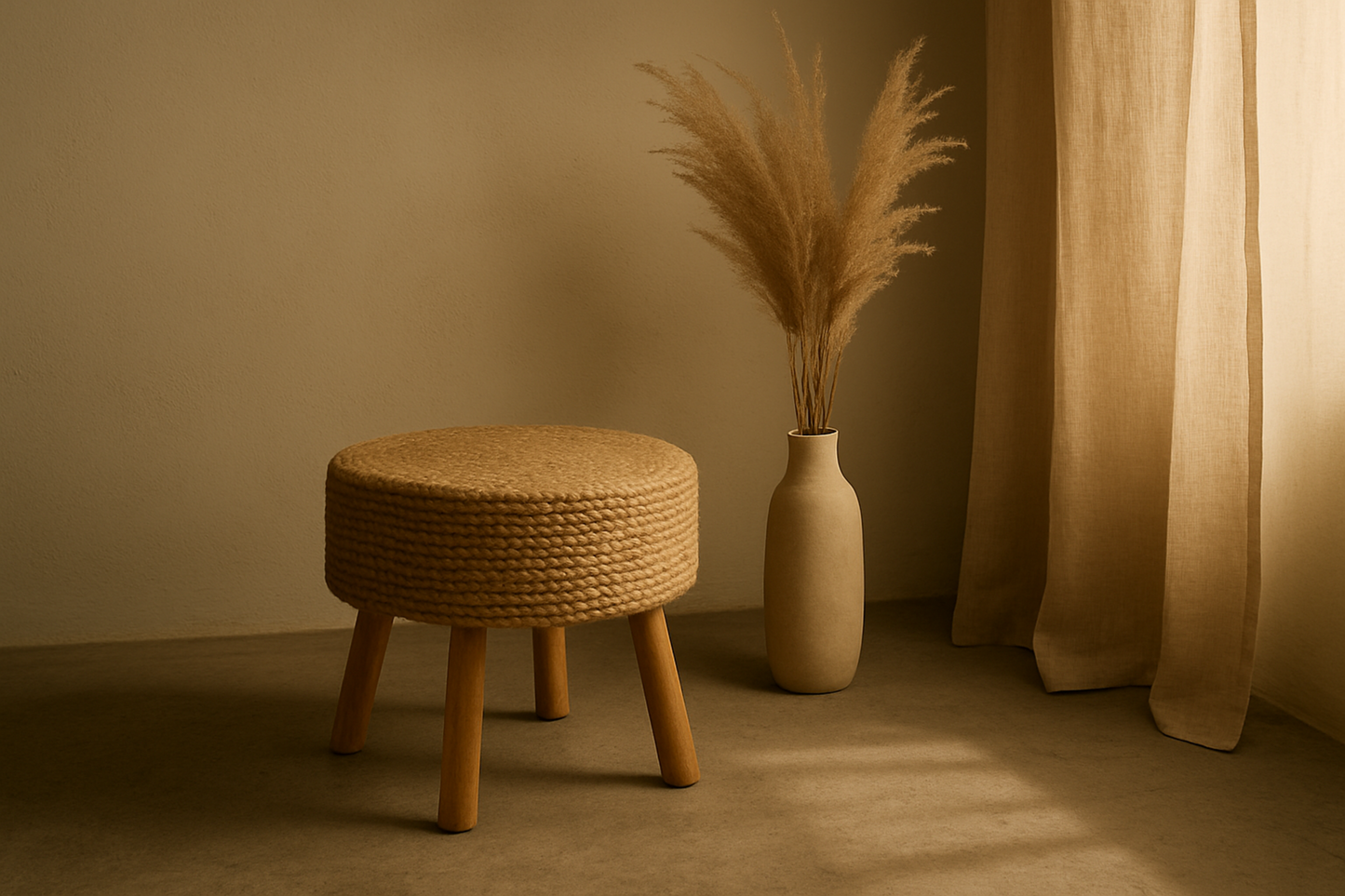 Prakriti Braided Jute Stool