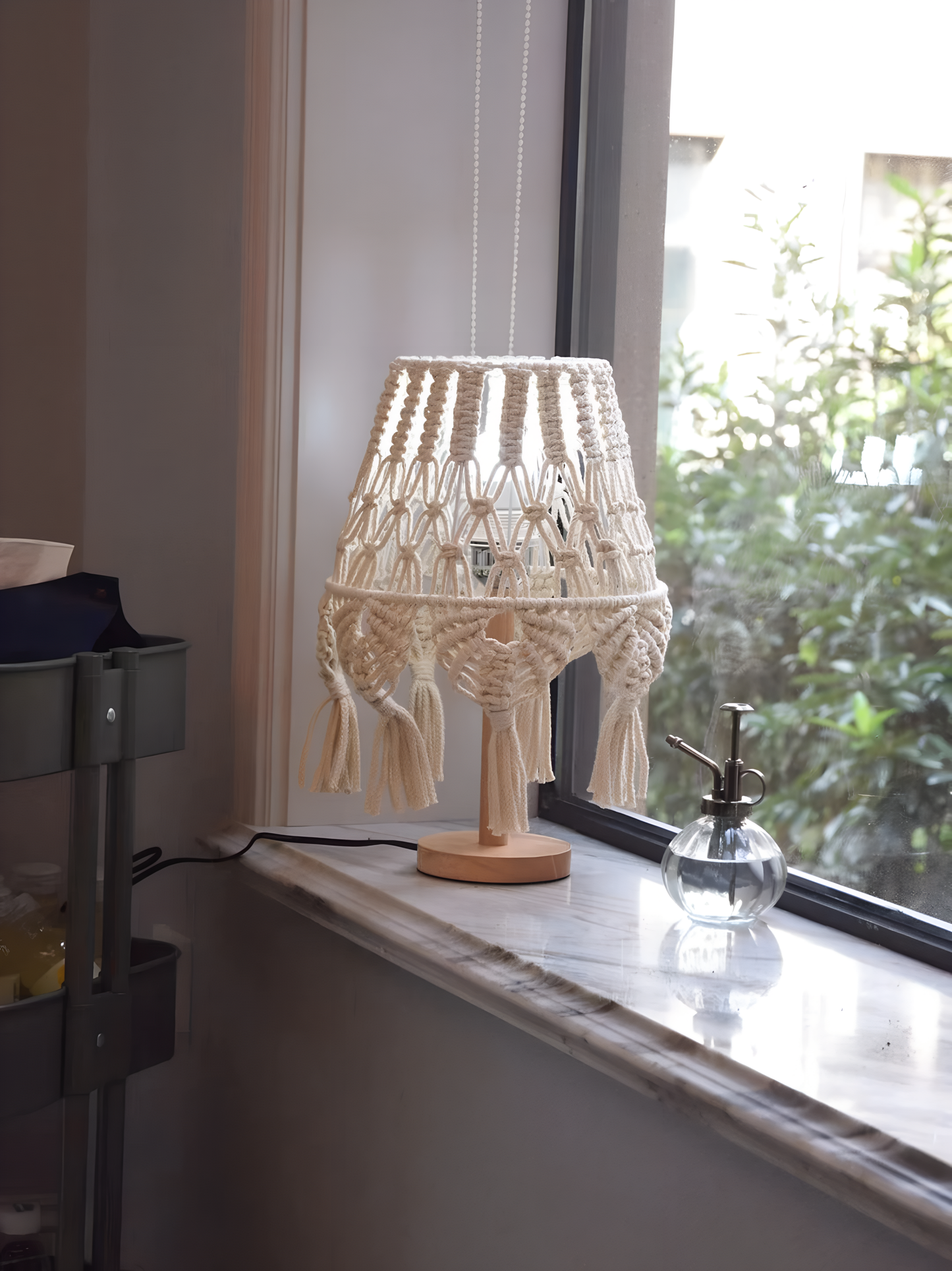 Amara Macramé Table Lamp