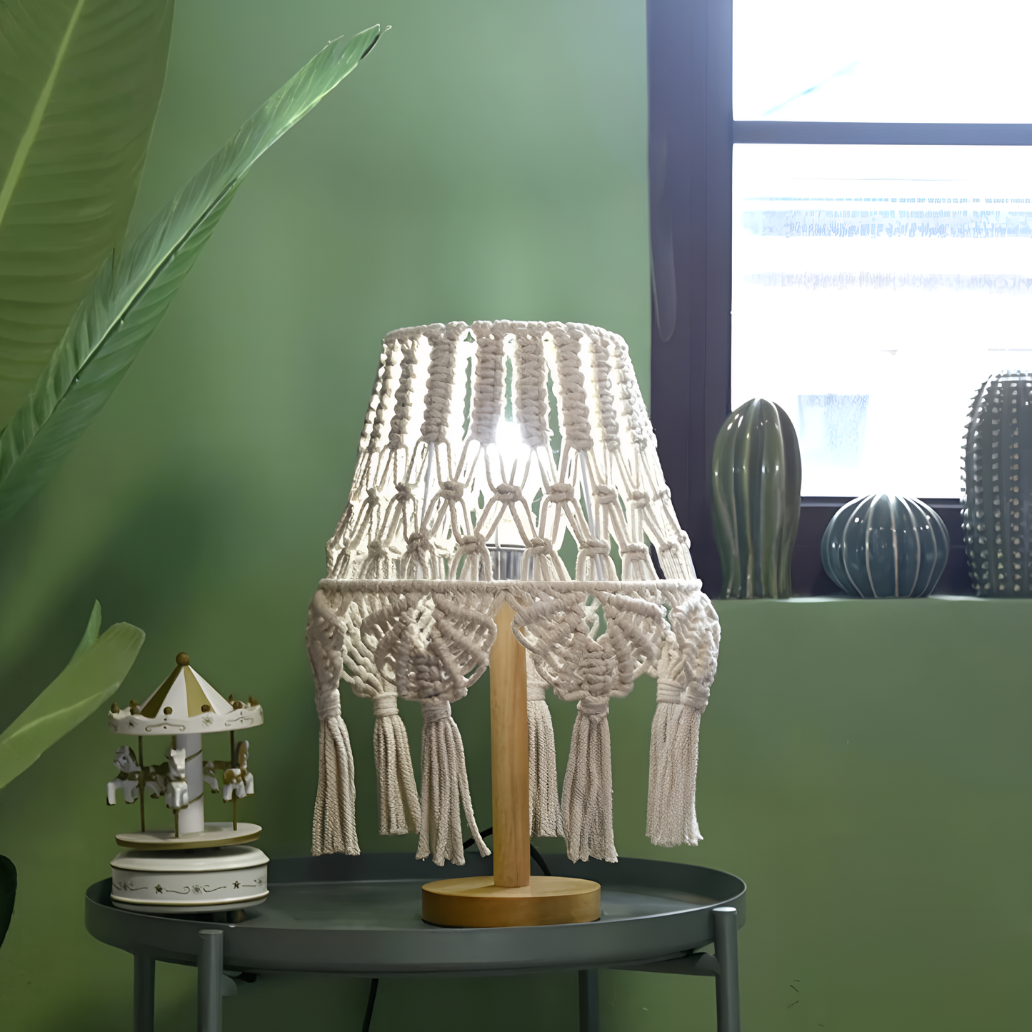 Amara Macramé Table Lamp