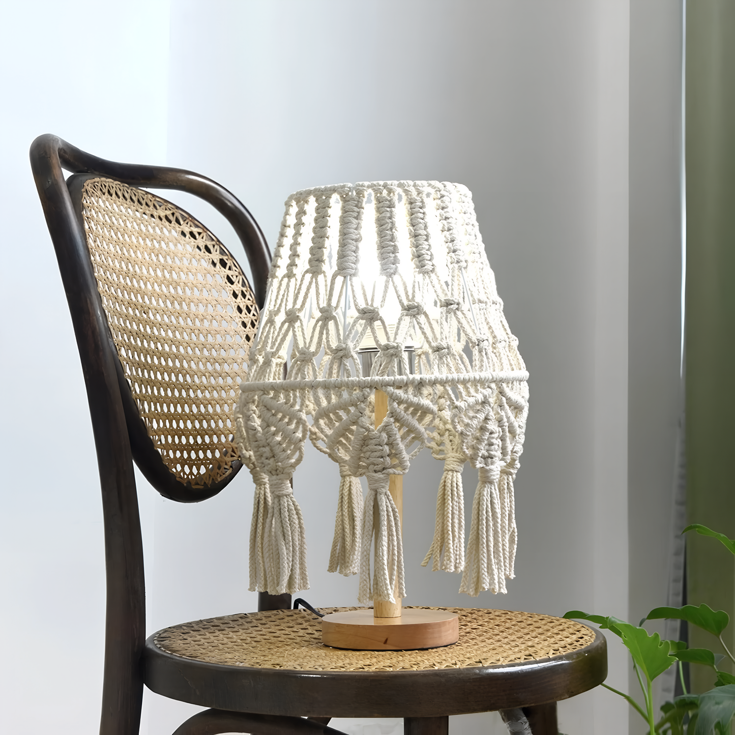 Amara Macramé Table Lamp