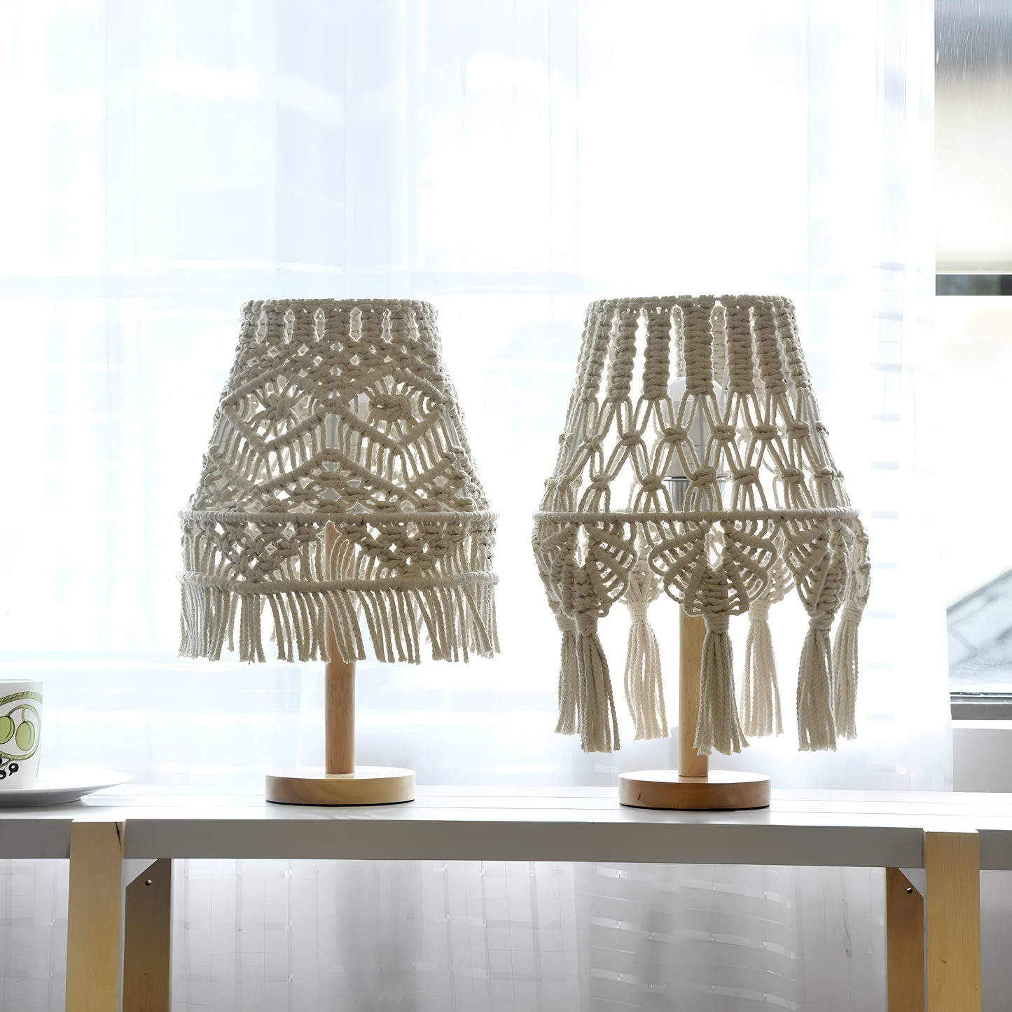 Amara Macramé Table Lamp