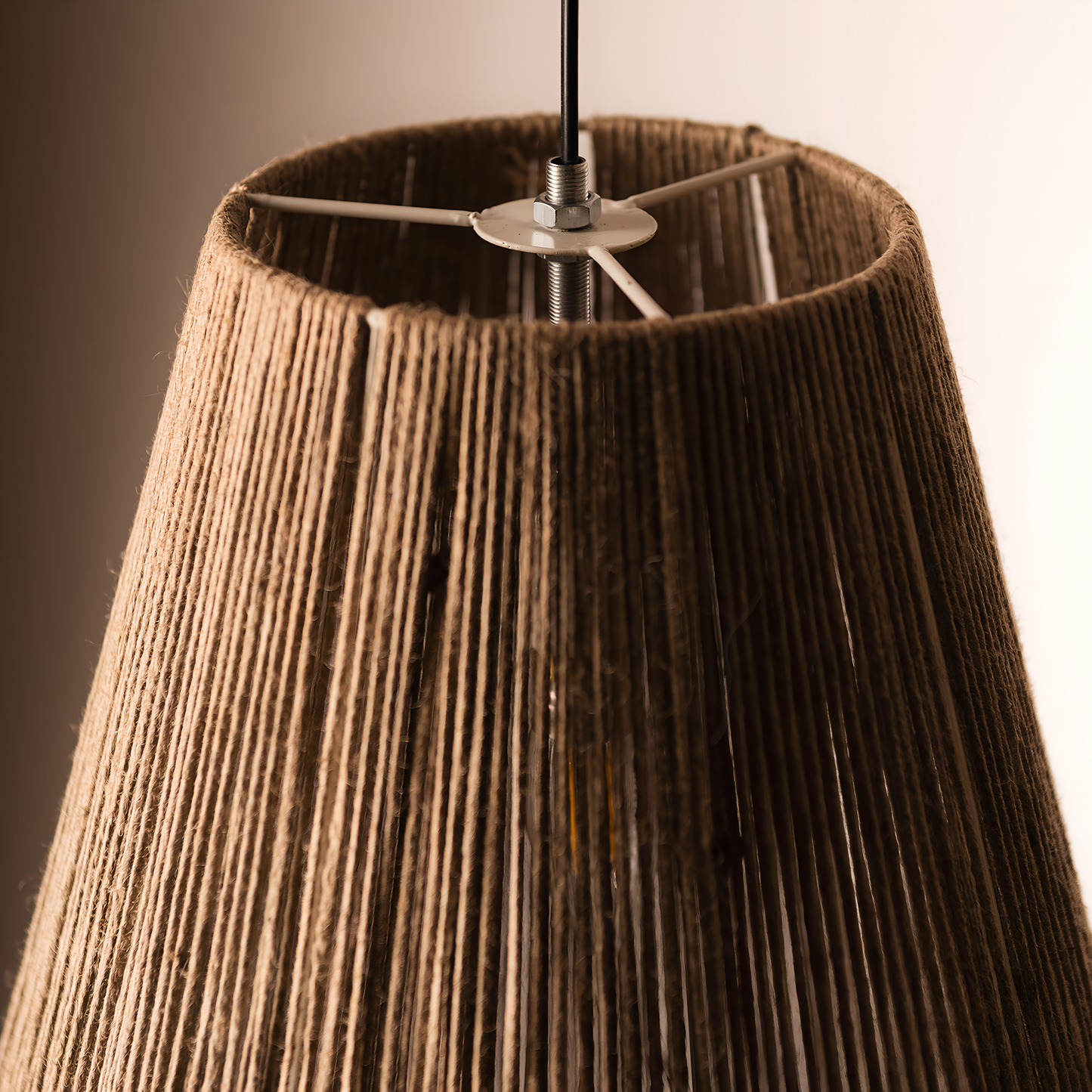 Vira Handwoven Jute String Pendant Lamp
