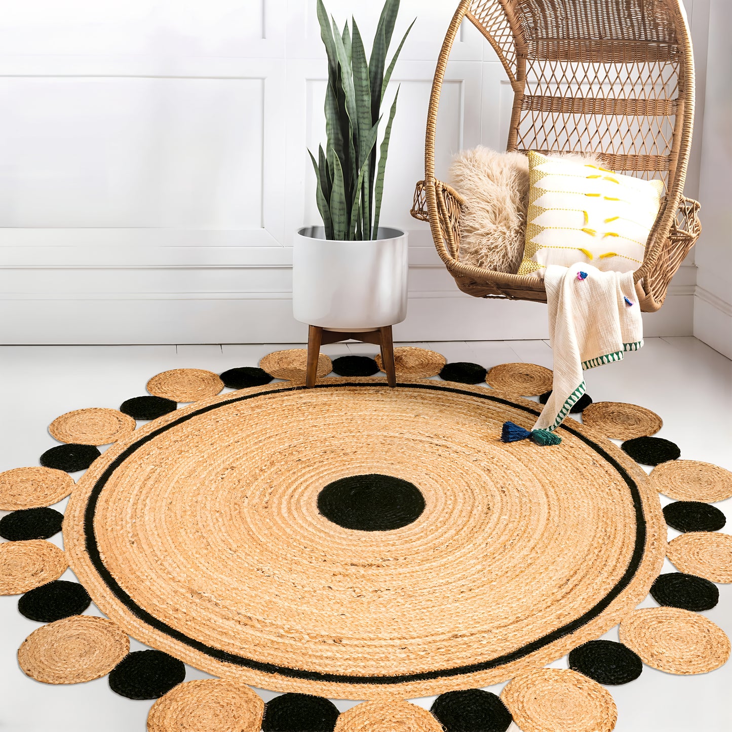 Tara – The Solar Bloom Jute Rug