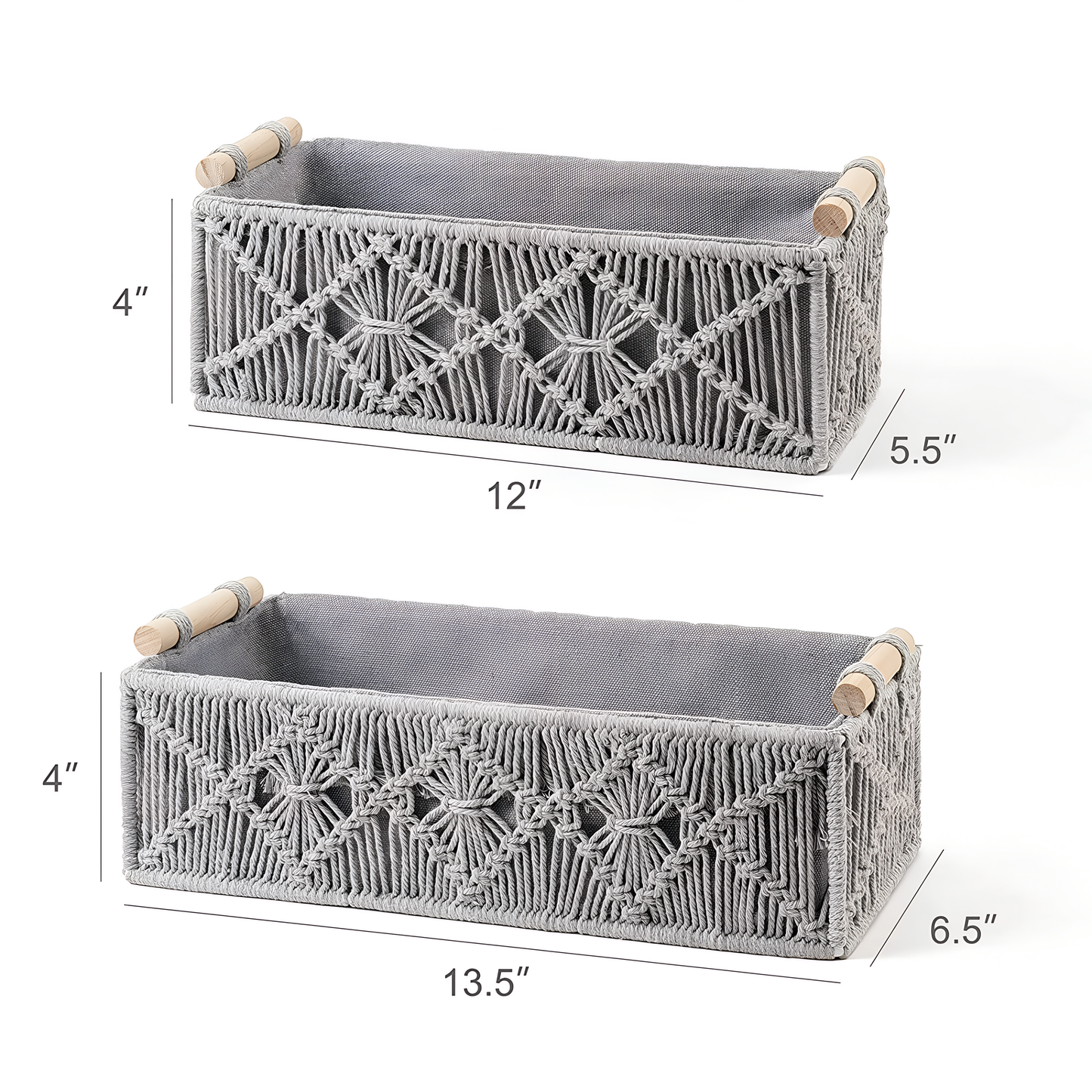 Riwaaya Macramé Storage Basket