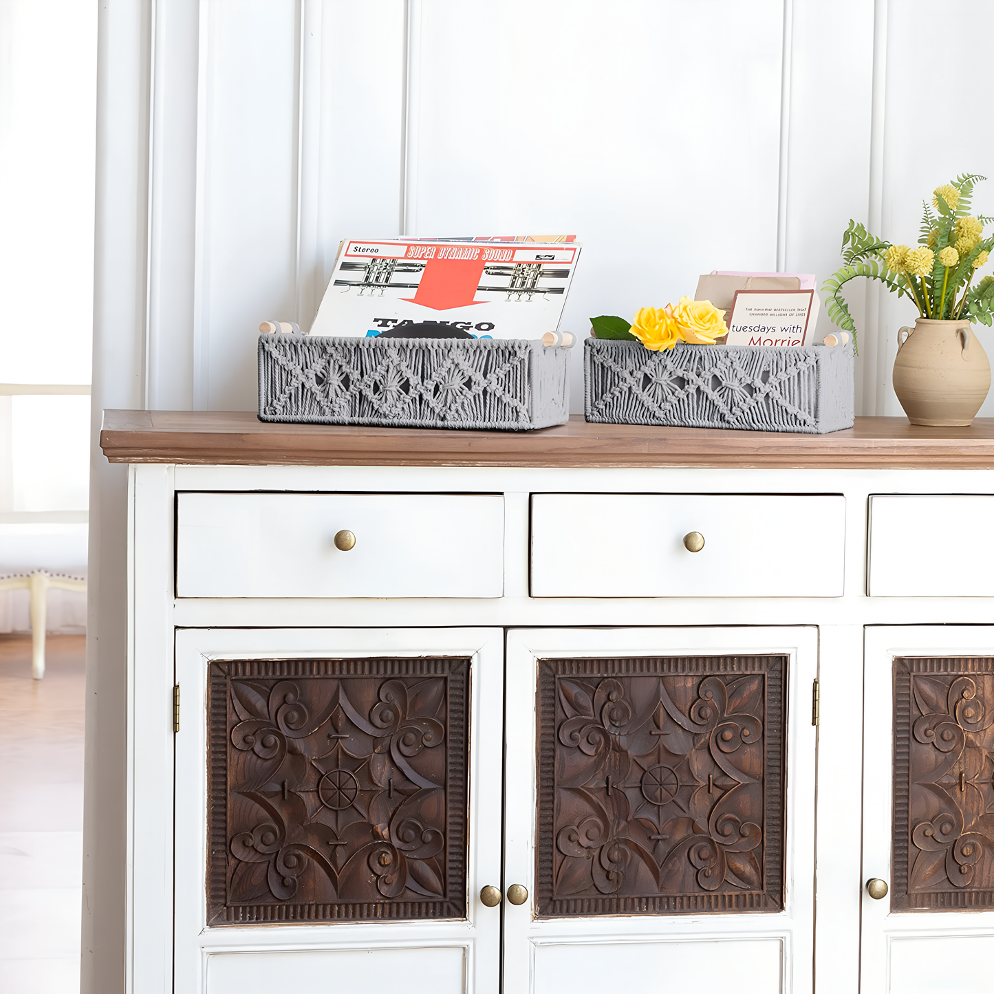 Riwaaya Macramé Storage Basket