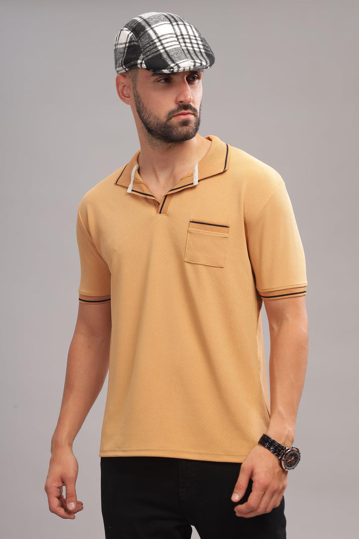 Classic Khaki Polo T-Shirt