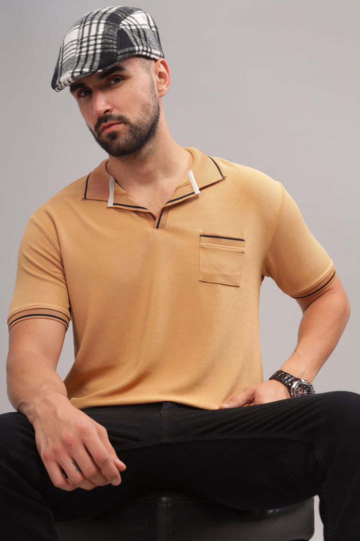 Turkish Tan Mens Polo Shirt by that corner store