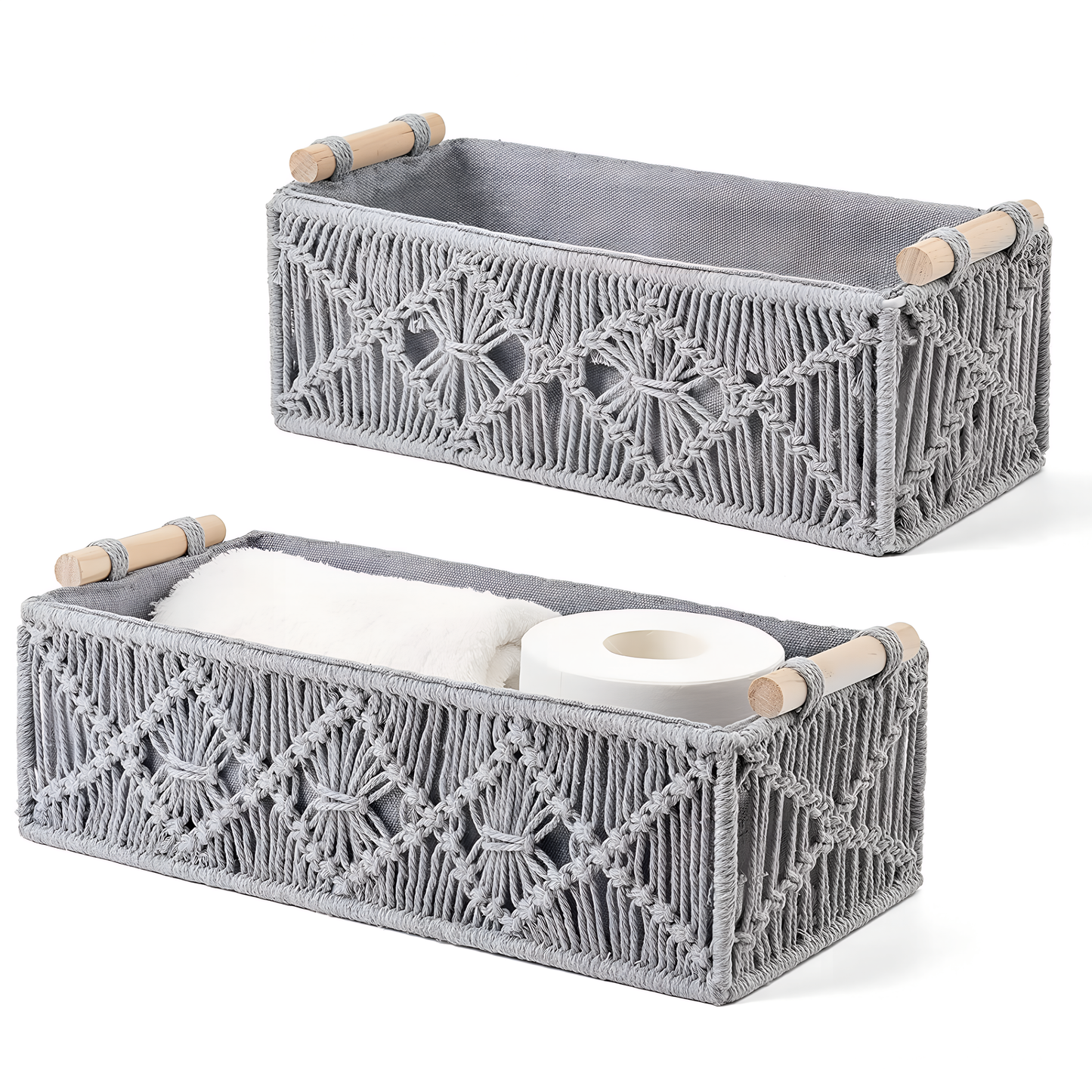 Riwaaya Macramé Storage Basket