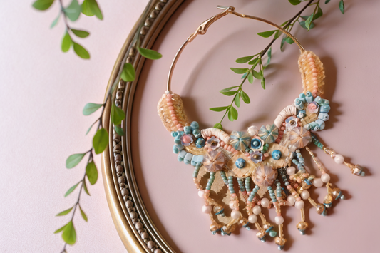 Pastel Bloom Hoops