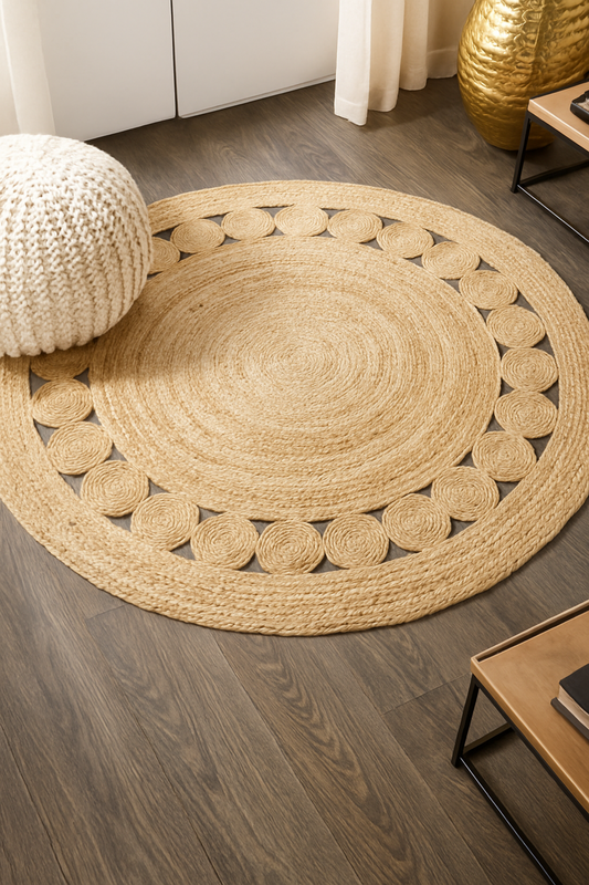 Aranya – The Sun Dial Jute Rug