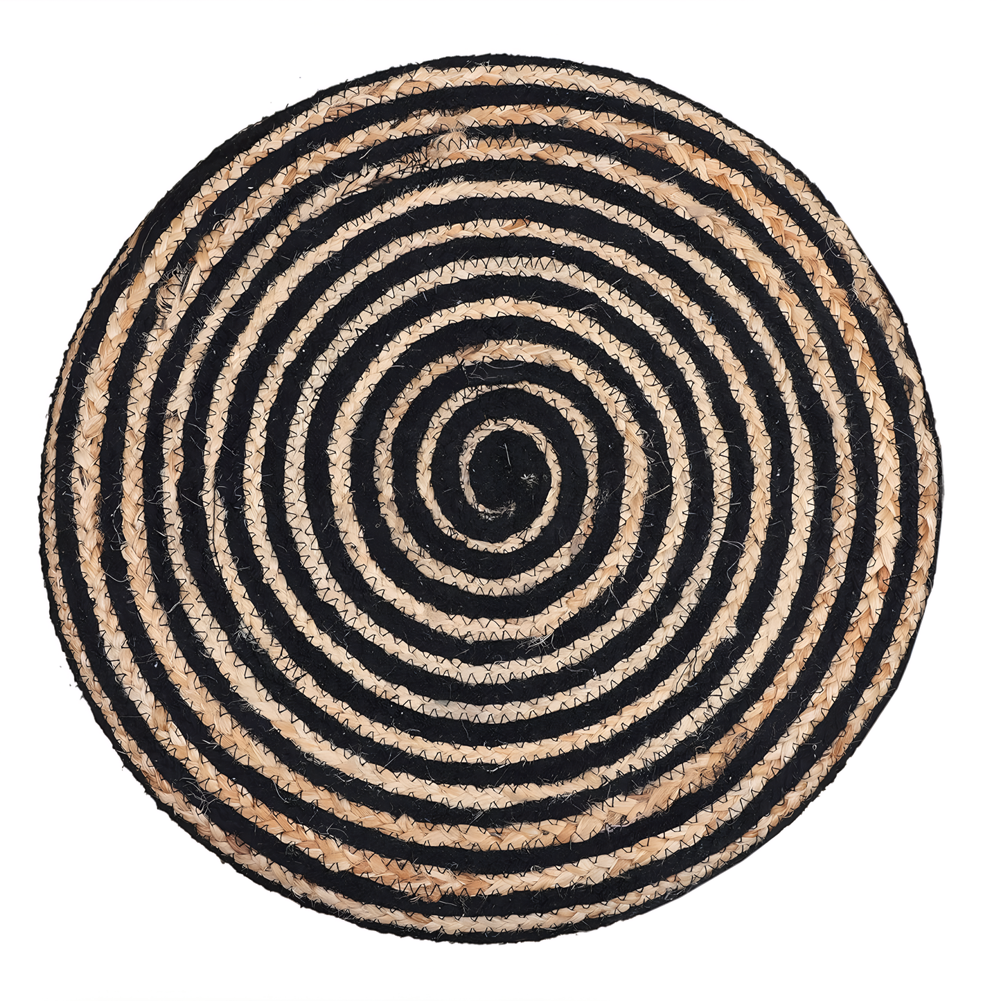 Kaalika Striped Jute Accent Stool