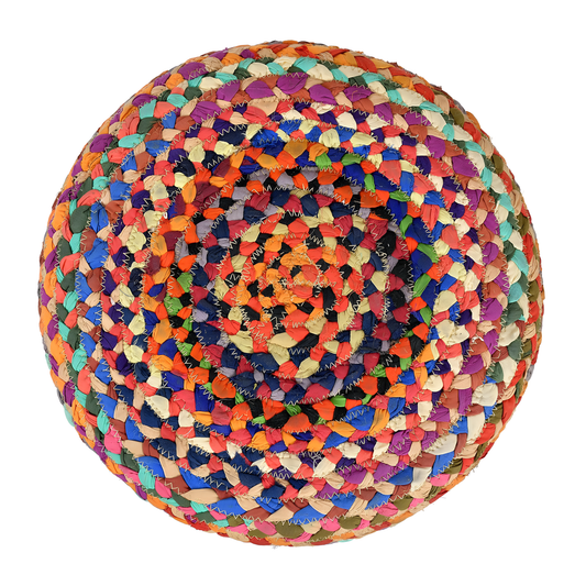 Rangbirangi Chindi Braided Stool
