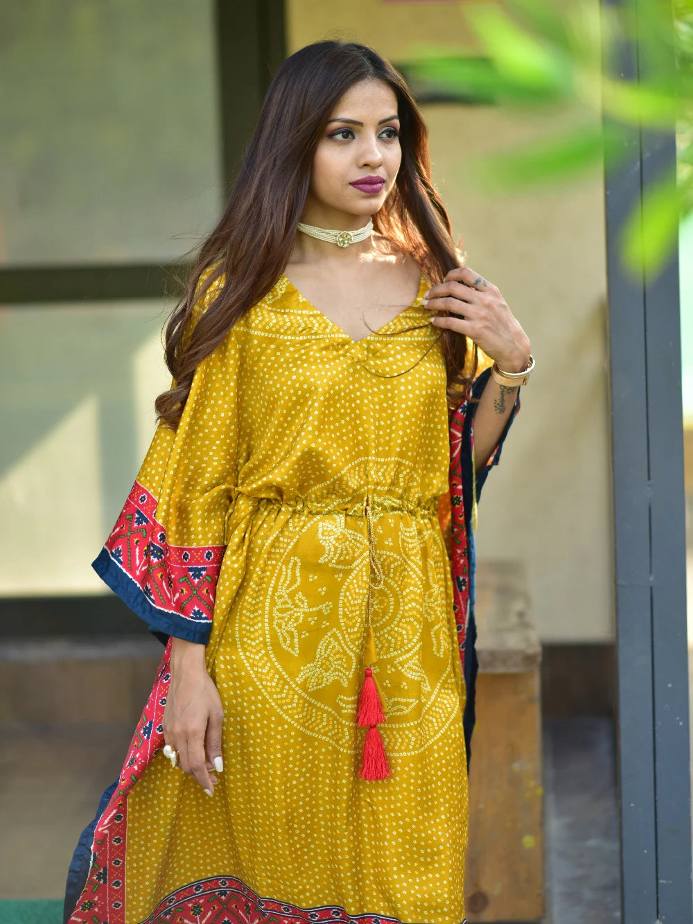 Saffron Radiance Kaftan