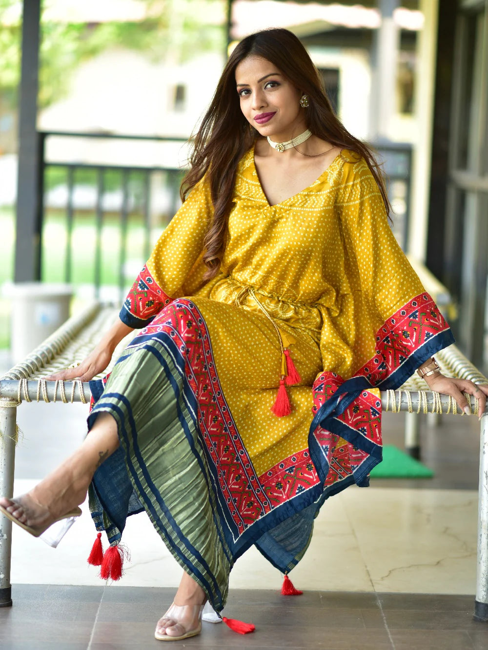 Saffron Radiance Kaftan