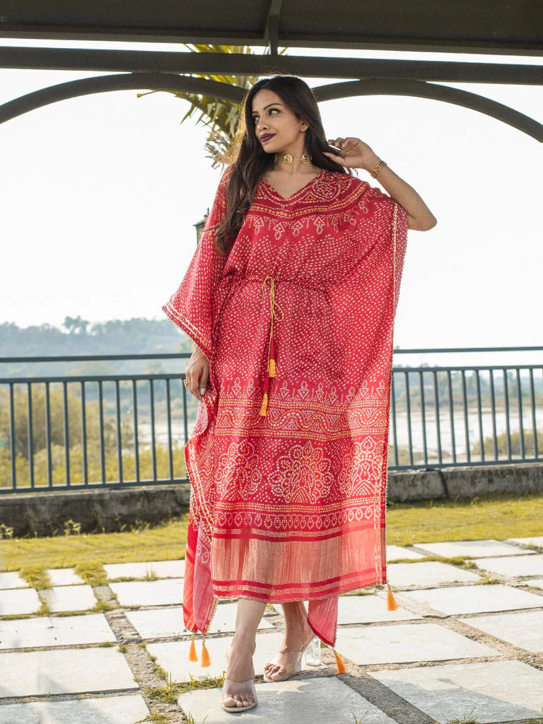 Scarlet Symphony Kaftan