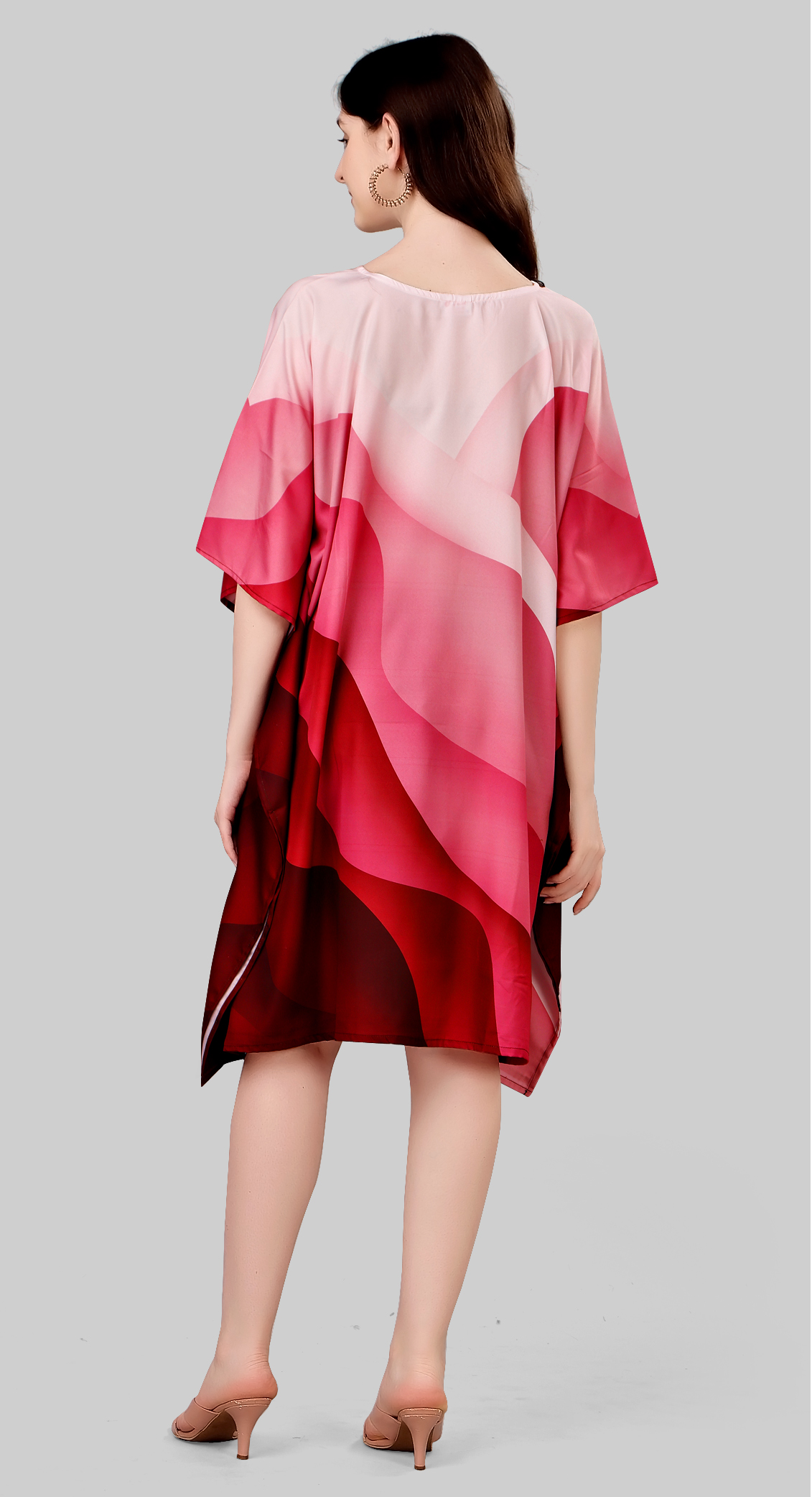 Fuchsia Tide Cotton Kaftan