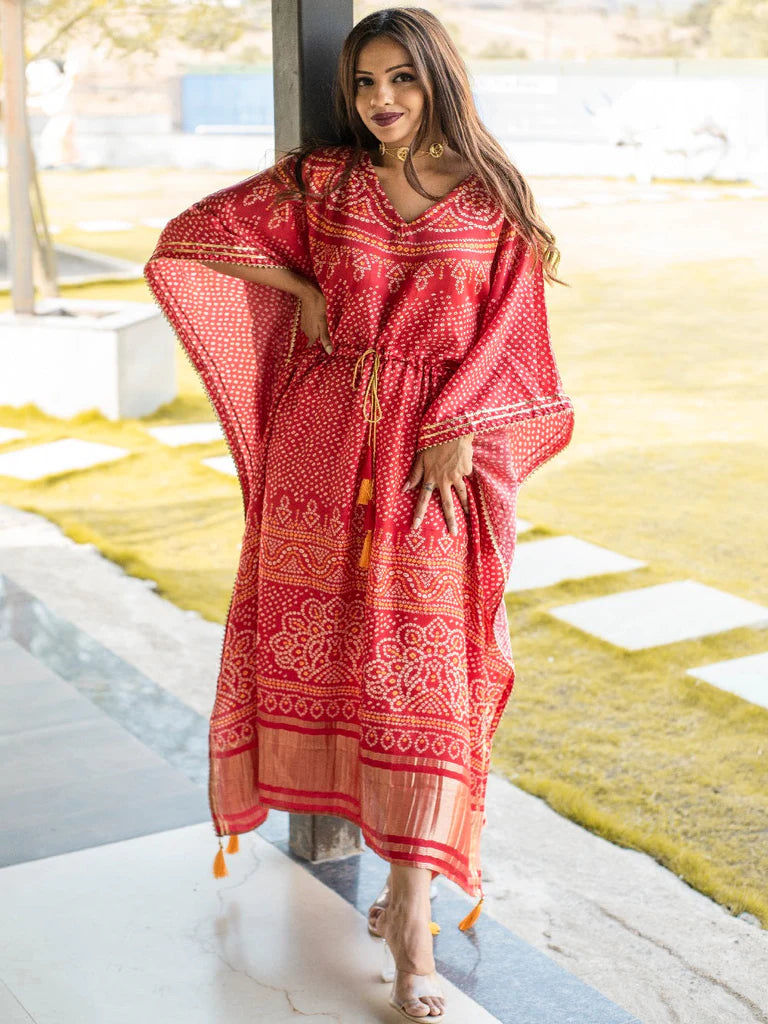 Scarlet Symphony Kaftan
