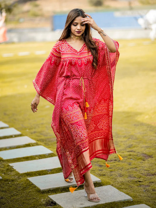 Scarlet Symphony Kaftan