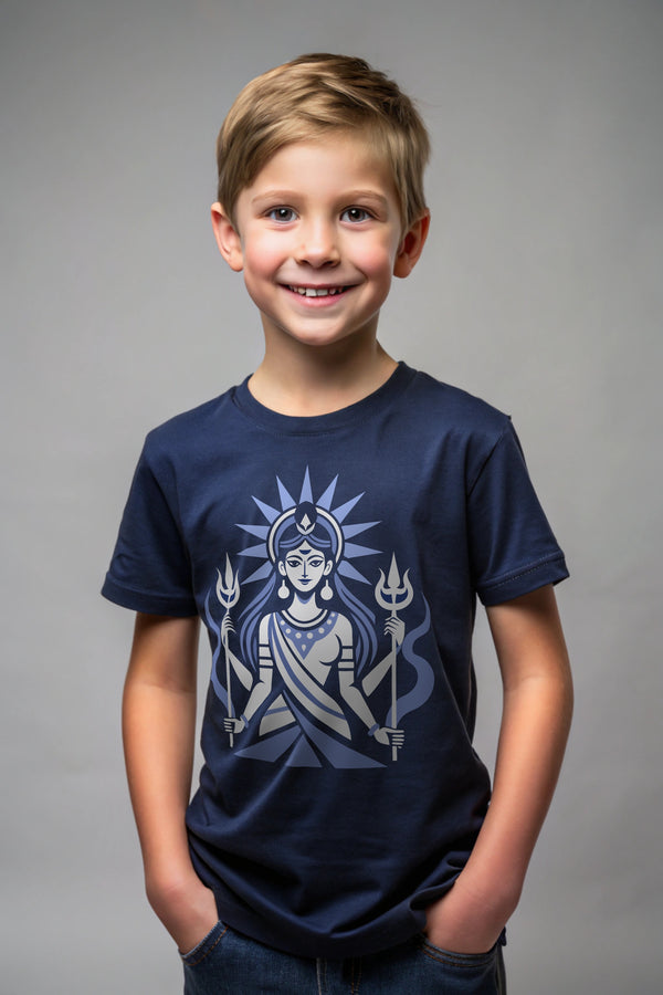 Shakti – Navy Blue Kids T-Shirt