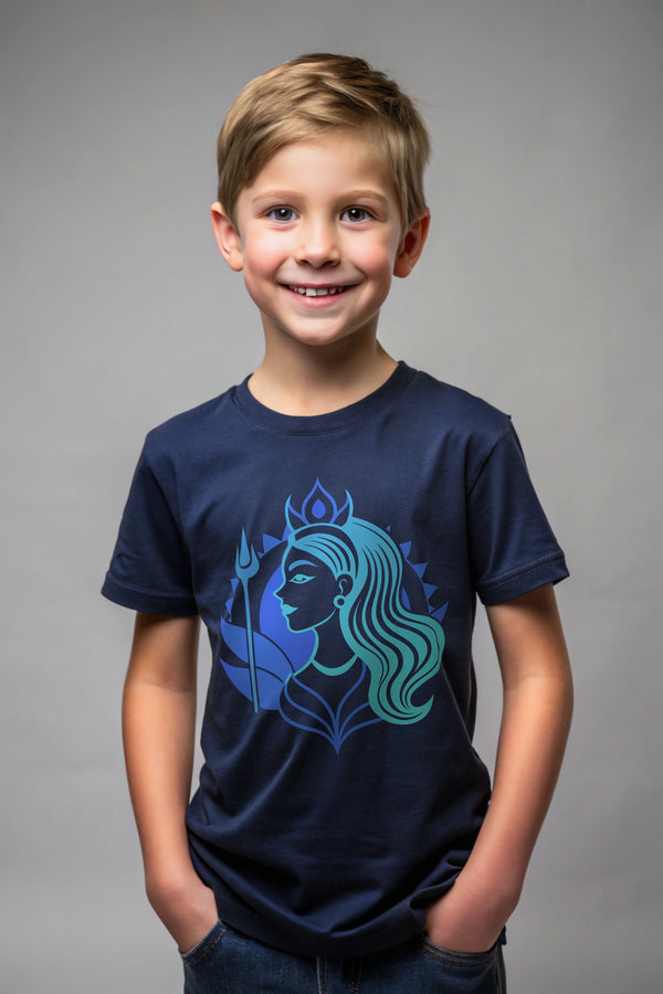 Bhavya – Navy Blue Kids T-Shirt