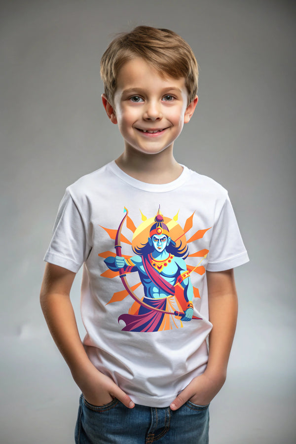 Roaring Ram – White Kids T-Shirt