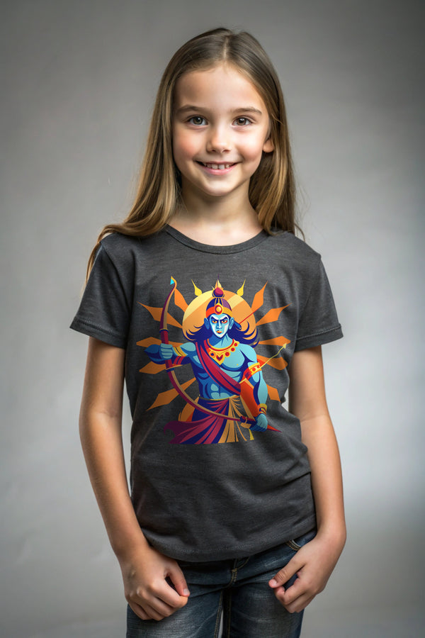 Roaring Ram – Charcoal Kids T-Shirt