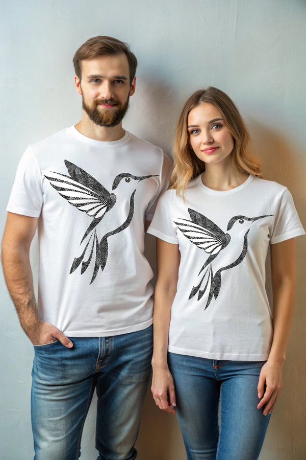 Black Tweety - 100% Cotton Crewneck Half Sleeve Unisex T-Shirt