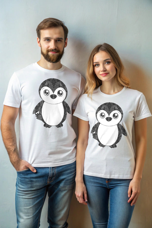 Penguinator Unisex T-Shirt - 100% Cotton Crewneck Half Sleeve