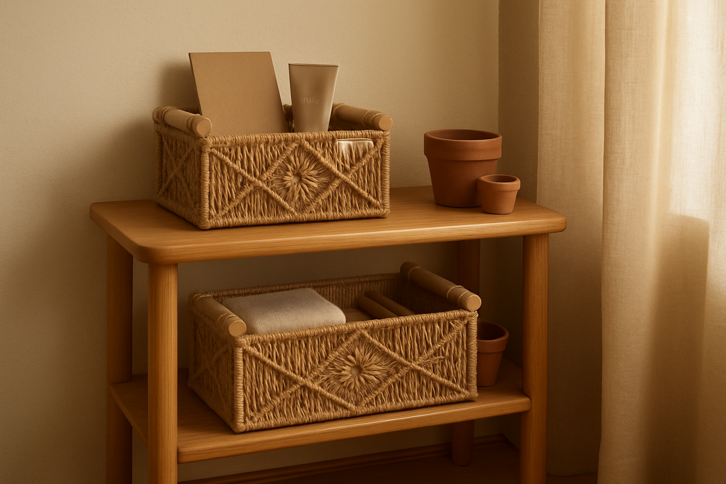 Riwaaya Macramé Storage Basket – Natural Jute
