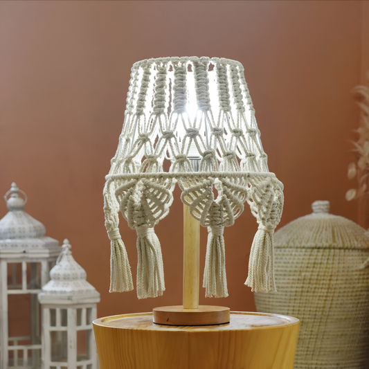 Amara Macramé Table Lamp