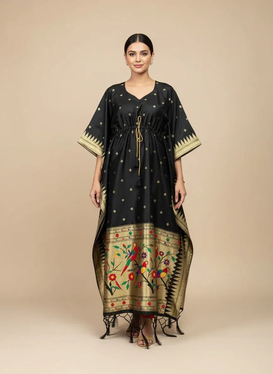 The Shyamala Paithani Kaftan - Kaftan - That Corner Store