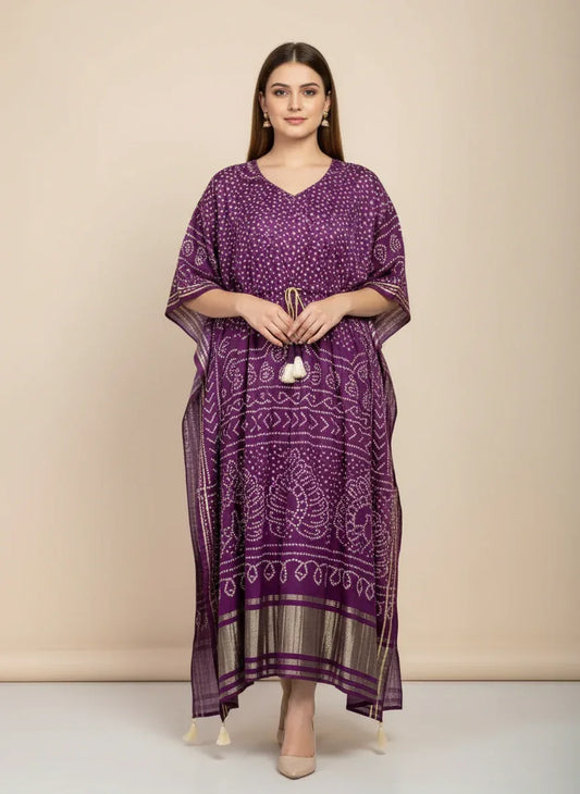 Bandhani Luxe Kaftan - Kaftan - That Corner Store