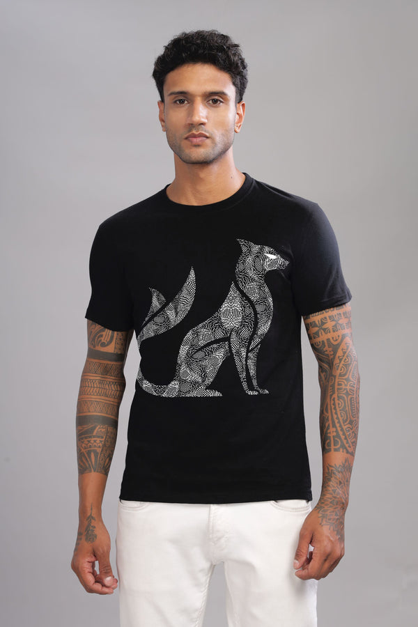 Kit Cat Zen - 100% Cotton Crewneck Half Sleeve Unisex T-Shirt