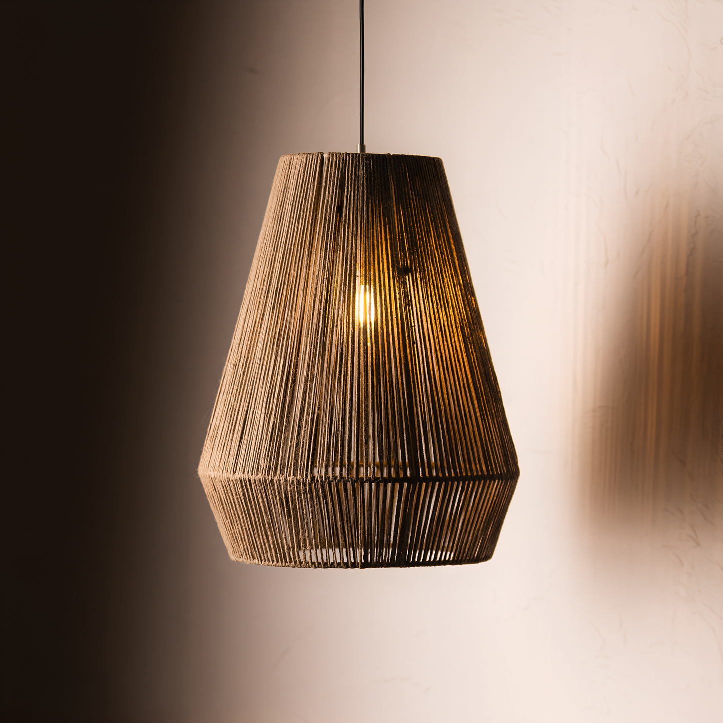 Vira Handwoven Jute String Pendant Lamp