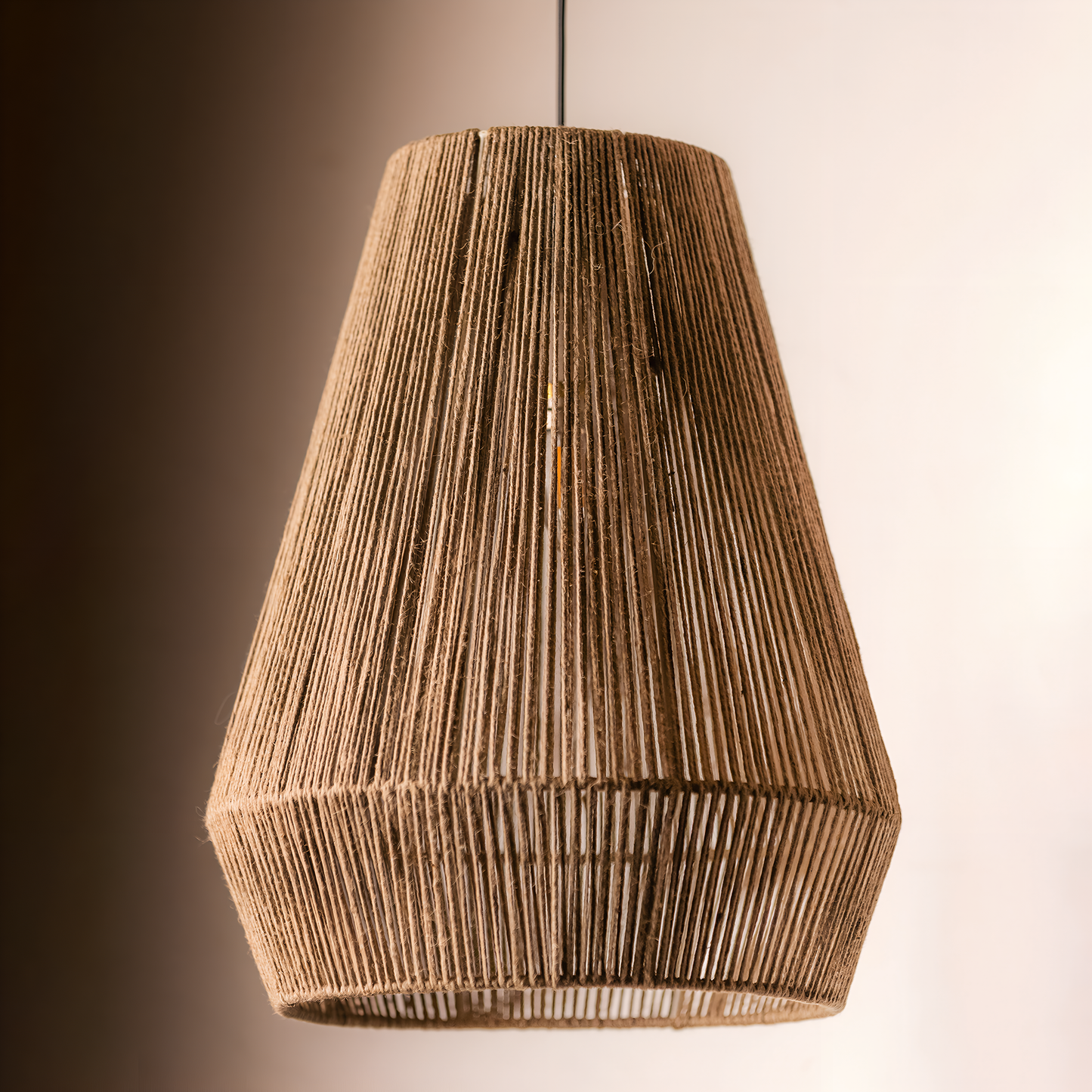Vira Handwoven Jute String Pendant Lamp
