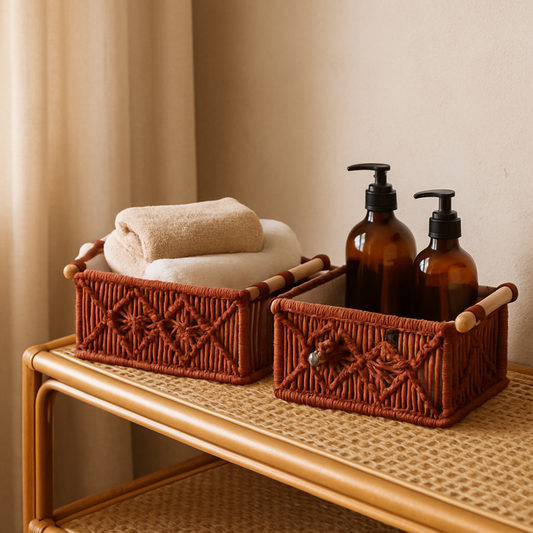 Riwaaya Macramé Storage Basket